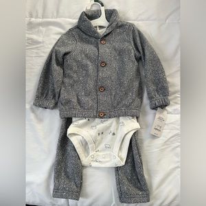 Just for you 3 piece baby boys long sleeve set NWT size 18 months